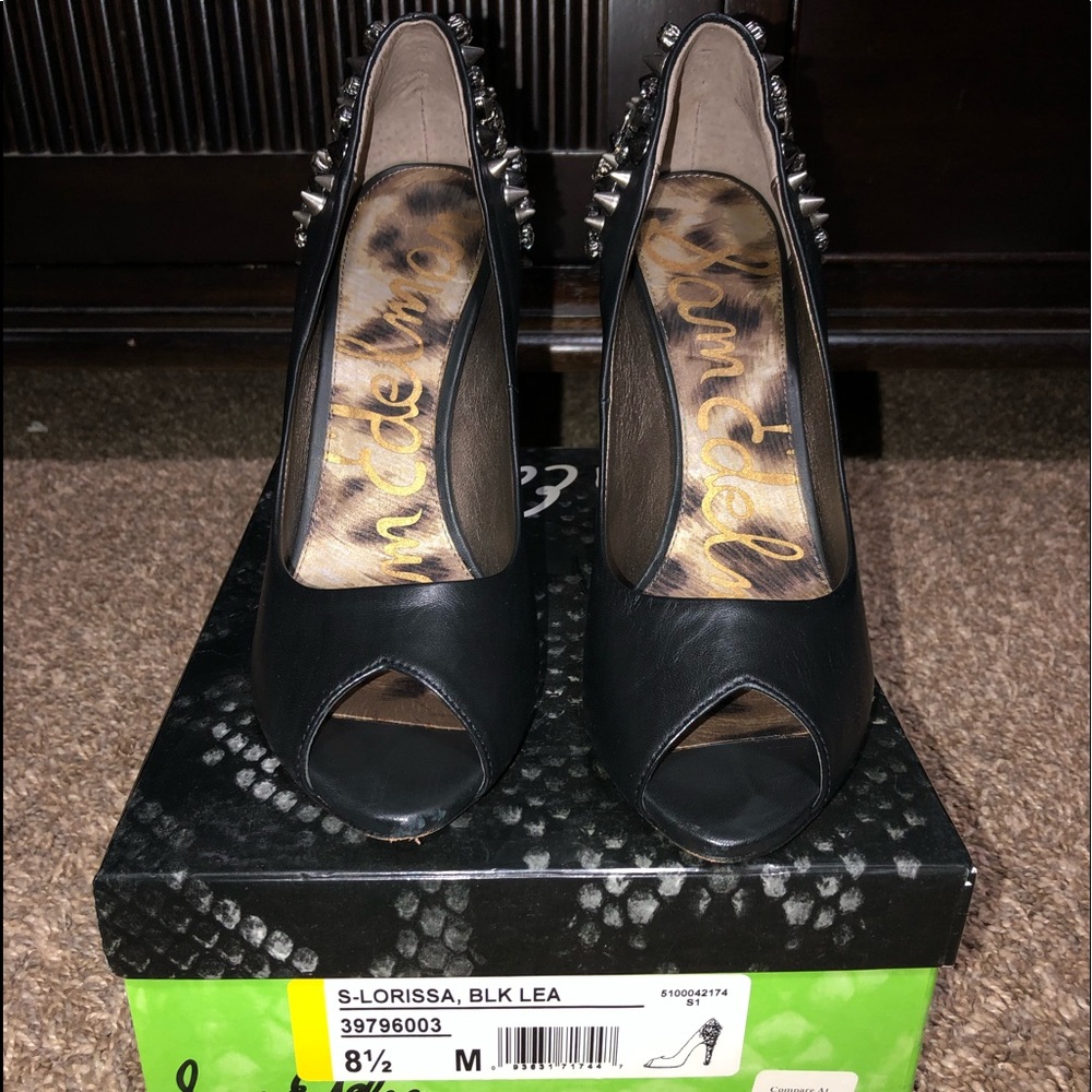Sam Edelman open toe spiky heels